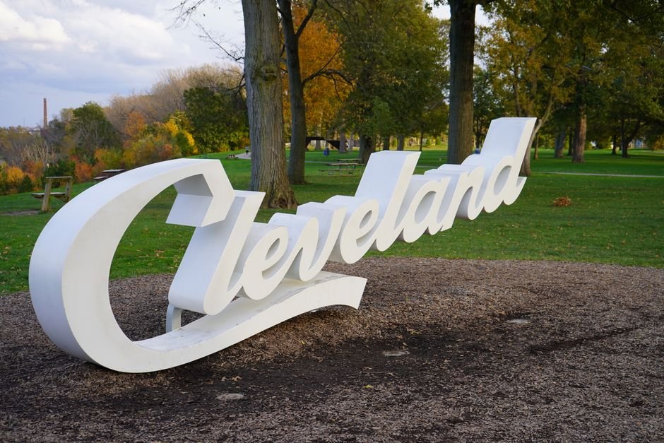 The Cleveland, Ohio sign at Edgewater Park — Sump Pump Repair Parma serves the greater Cleveland metro